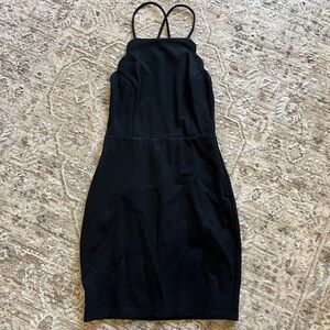 Lush Elegant Black Mini Dress